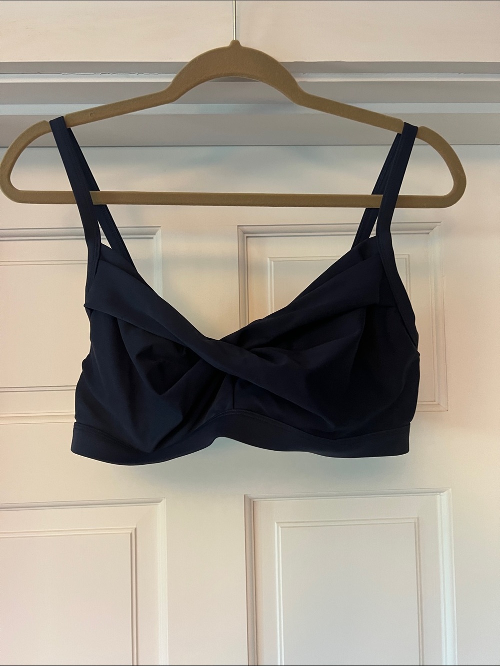 Athleta Twist-Front Bikini Top in Navy